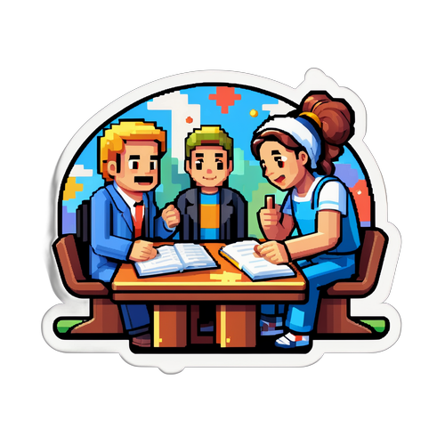 日曜の議論セットのデザイン