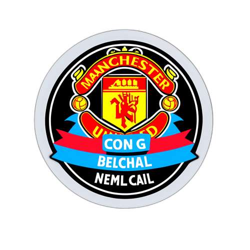 Sticker chào mừng trận đấu giữa Manchester United và Newcastle