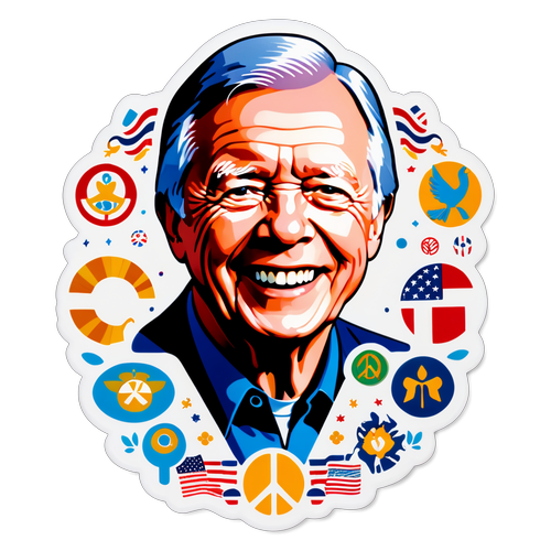 Portrait de Jimmy Carter avec un sourire accueillant