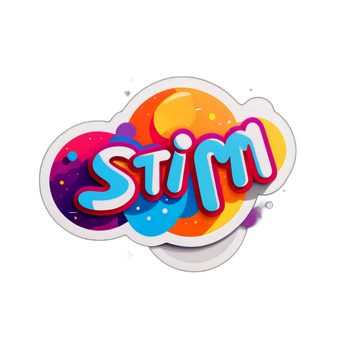 Стікери "Stim" з елегантним шрифтом