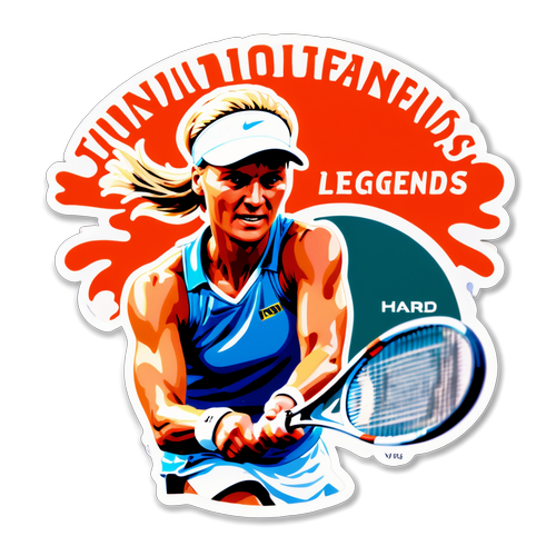 Descoperă Legenda! Sticker-ul Fierbinte cu Jana Novotna Care Îți Va Schimba Viziunea asupra Tenisului!