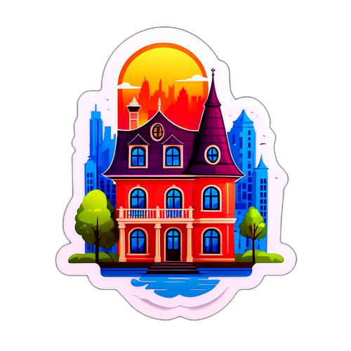 Sticker elegant cu o casă rafinată în Pipera