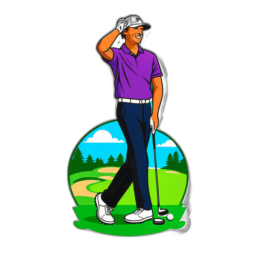 Golfare på PGA Tour med publik