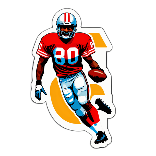 Jerry Rice Iconic Catch Sticker