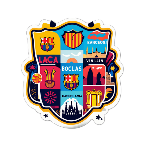 Những mẫu sticker vui nhộn về Barcelona