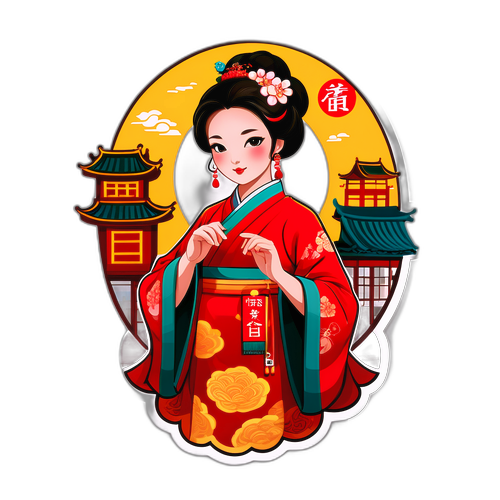 繁華市場中的古典美人