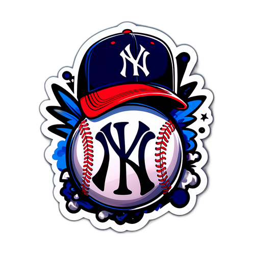 Trendy NYY Graffiti Sticker