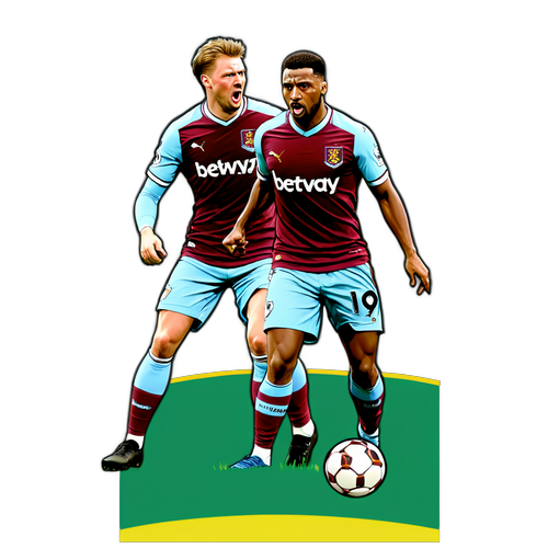 Stiker Dua Pemain Bola Sepak Southampton dan West Ham