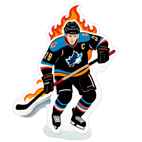 Action-Packed Hockey Portrait