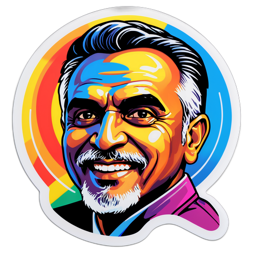 Vibrant Sticker av Zohran Mamdani