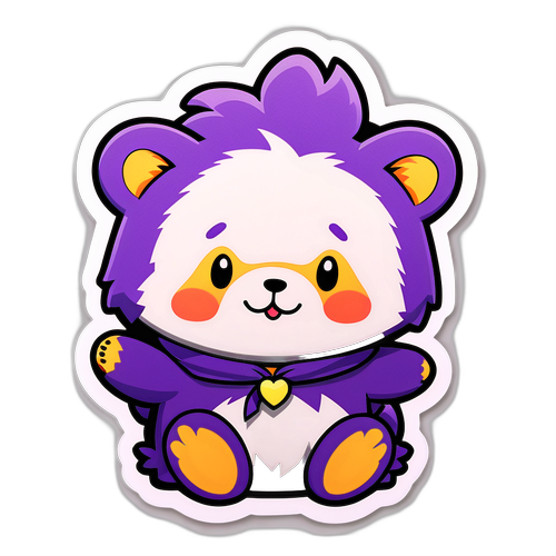 かわいいキャラクターのステッカー