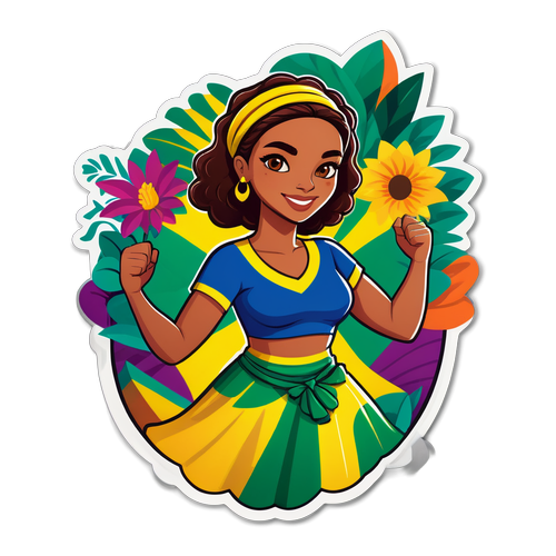 Stiker Perayaan Wanita Brasil
