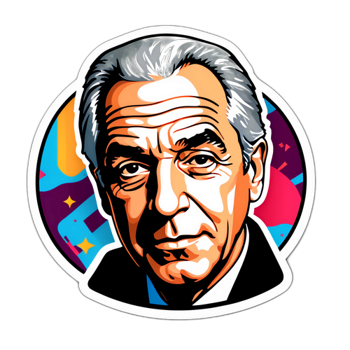 Ritratto stilizzato di Jeffrey Epstein