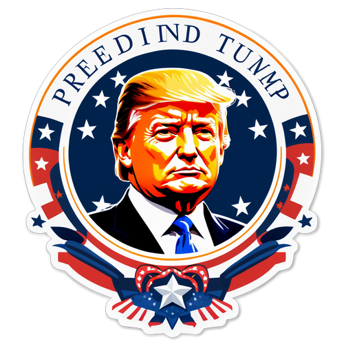 Shocking Sticker Design: Trumpin Vaikuttava Patriotismi Sinettien Taustalla!