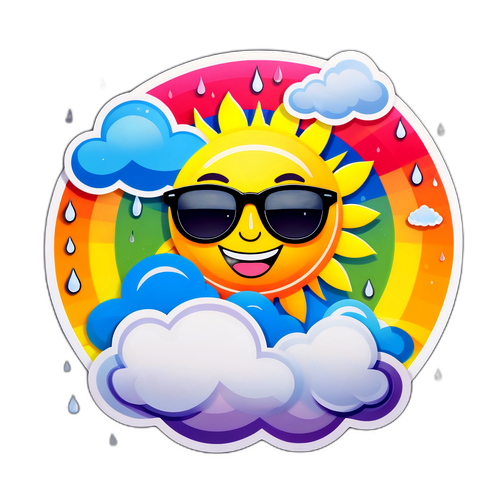 Masiglang Sticker ng Panahon