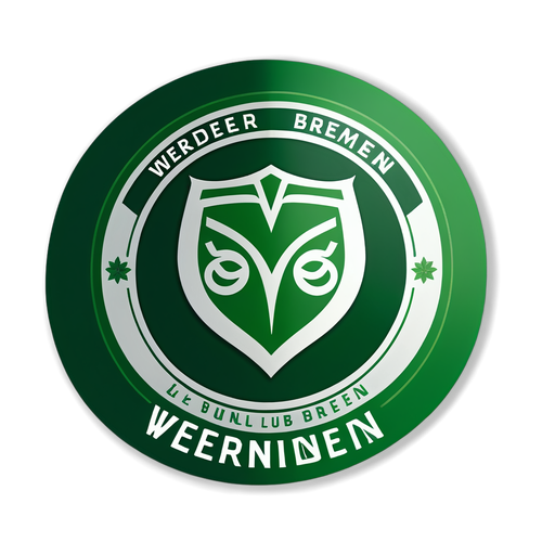 Aufkleber mit dem Logo von Werder Bremen und dem Schriftzug "Green-White Passion"