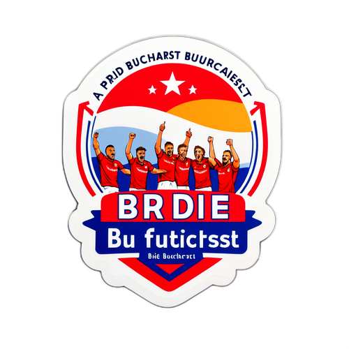 Sticker Rapid București - Mândria București