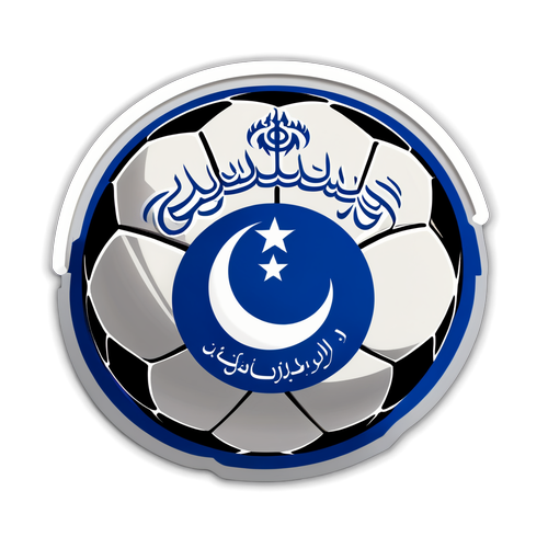 Adesivo do Al-Hilal com Bola de Futebol