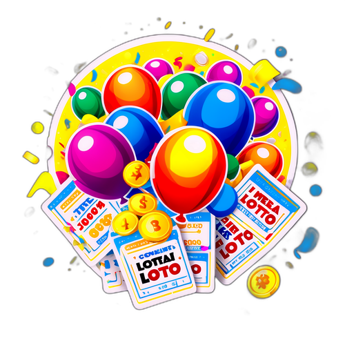 Masiglang Sticker ng Mega Lotto