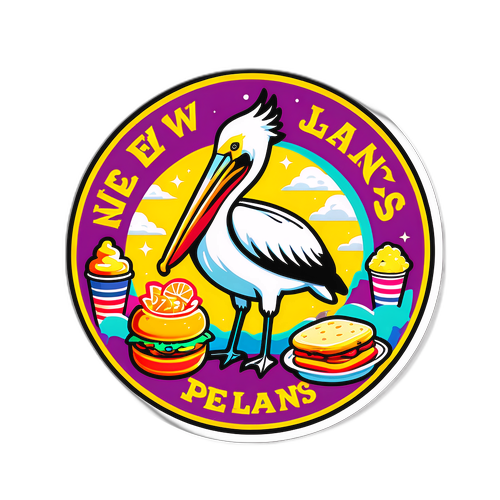 Aderente de elementos icônicos de Nova Orleans