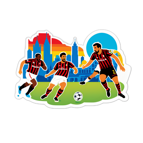 Scenă vibrantă a meciului Milan vs Lecce