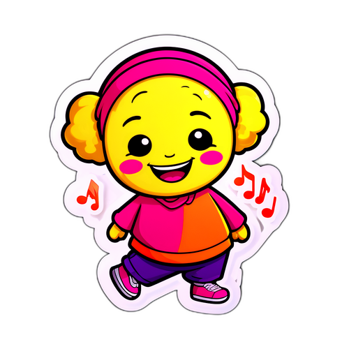 Веселий танцюючий персонаж з шоу "Ваги і Щастя"