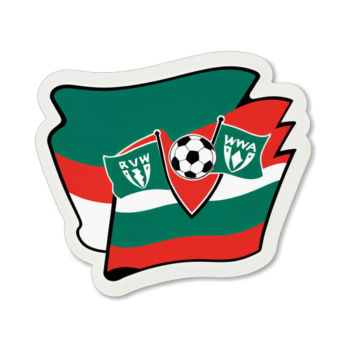 Przeżyj Emocje Meczu: Wisła Kraków vs Rapid Wiedeń - Kolorowe Flagi i Euforia Kibiców!