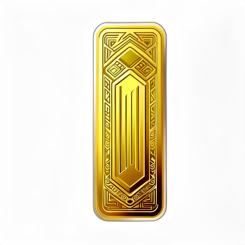 Stiker Batangan Emas Antam Modern dan Elegan