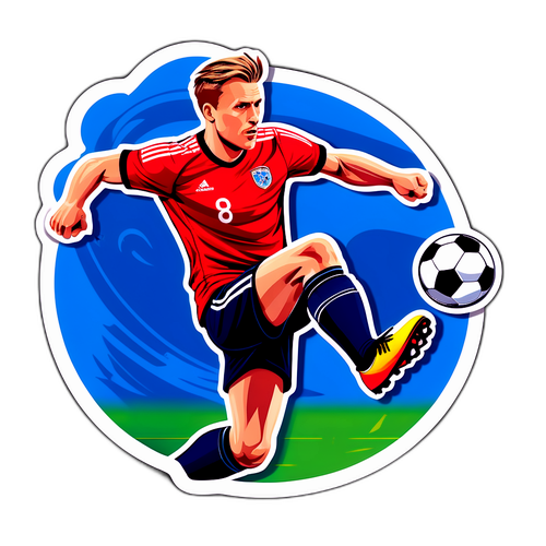 Bold sticker af Anders Dreyer i aktion