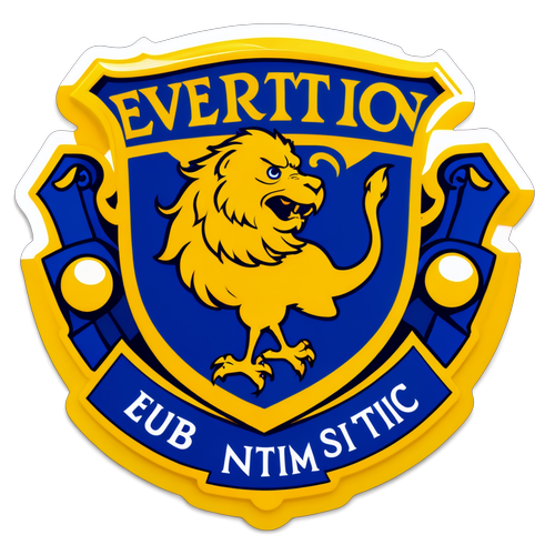 Adesivo do Everton com logo e lema