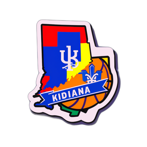 Kidiana Basketball Rivalry Sticker