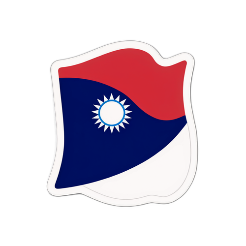 Sticker cu simbolul Taiwanului