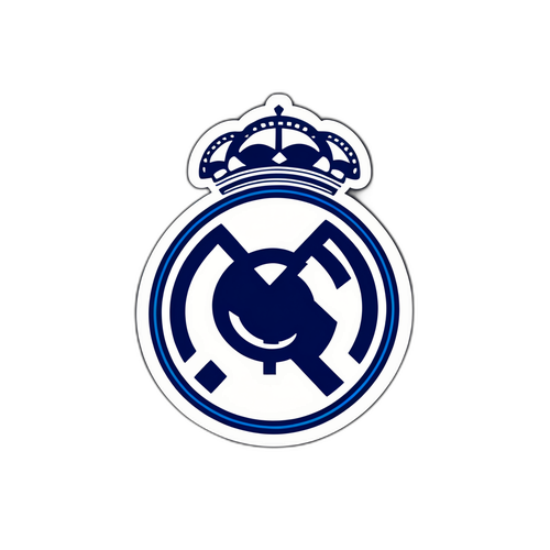 Pita Bentuk Bola Sepak dengan Logo Real Madrid