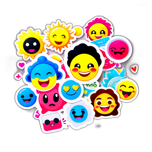 Mga Viral na Sticker ng Kaligayahan