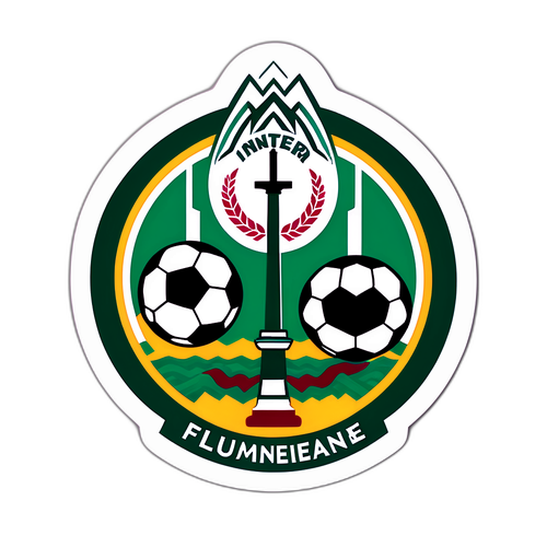 Sticker ter herdenking van de wedstrijd tussen Inter en Fluminense