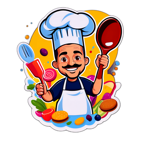 Şef Sercan ile Dev Kaşık Sticker