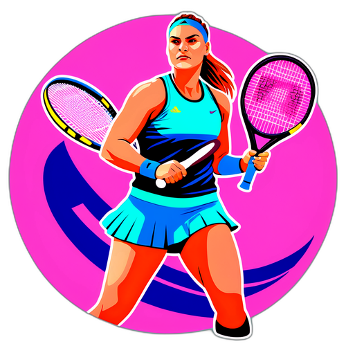 Stiker Pemberdayaan Aryna Sabalenka