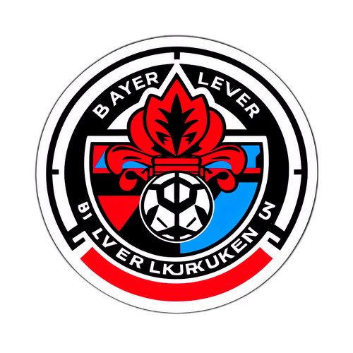 สติกเกอร์ออกแบบร่วมสมัยของ Bayer Leverkusen