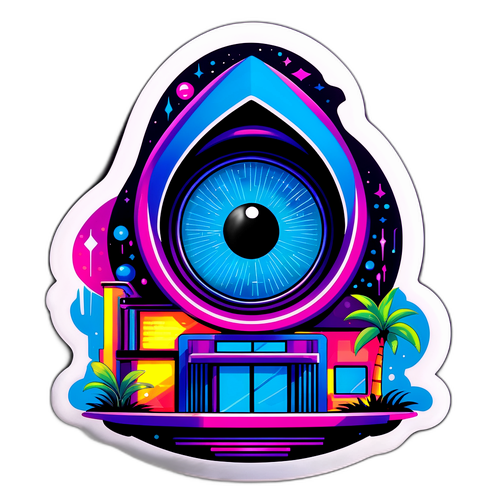 Big Brother 2025 Futuristic House Sticker