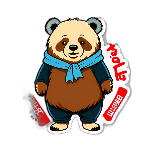 保护生命 熊灾现象贴纸