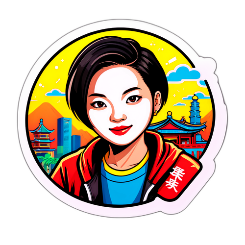 台灣街頭文化的活力貼紙