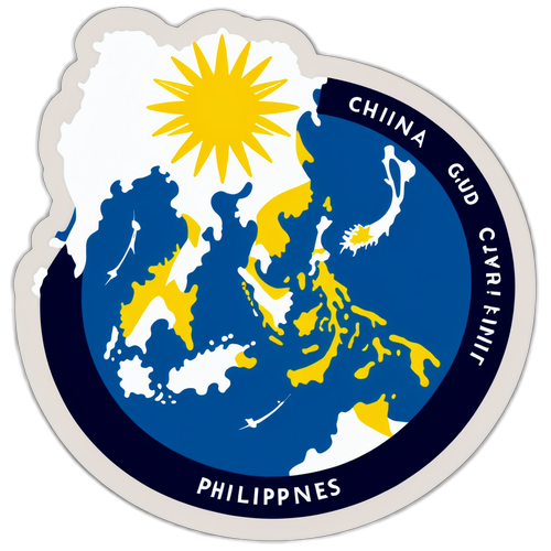 Mapa ng Pilipinas na may Grafik ng China Coast Guard