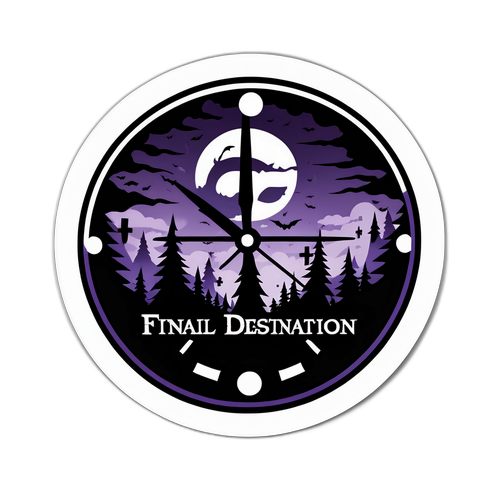 Uhyggelig Klistermerke Inspirert av 'Final Destination'