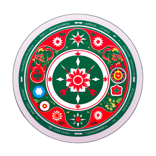 Fuzionarea simbolurilor Bulgariei și Georgiei