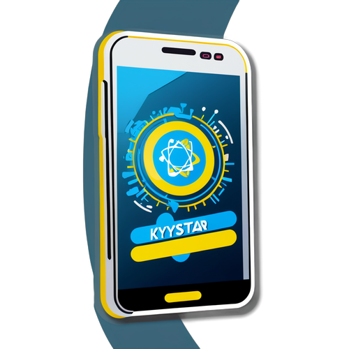 Смартфон з логотипом Kyivstar