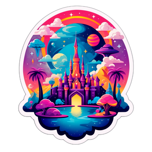Drømmende Tomorrowland 2025 Sticker