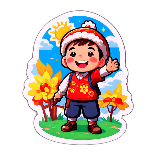 村民欢乐活动的喜悦