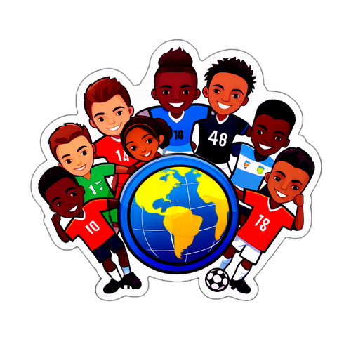 Stiker Kerja Sama Tim Sepak Bola