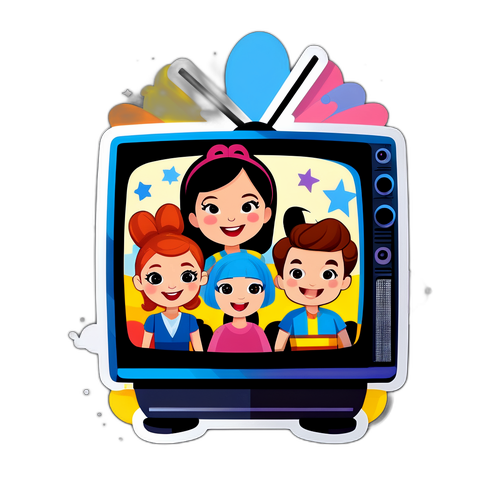Adesivo Notte Televisiva Moderna