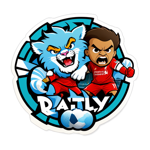 Liverpool ve Manchester City Yıkıcı Rivalitesi Sticker'ı